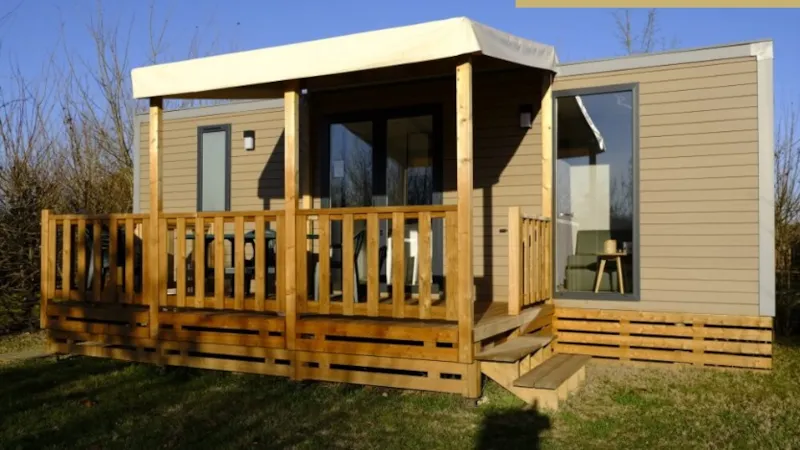 Mobil-Home Confort 2 Chambres Vue Rivière