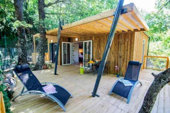 Mietunterkunft - Cottage Premium Spa - 2 Schlafzimmer - 35M² - Terrasse 45M² - - Camping Les Restanques