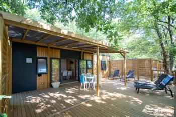 Mietunterkunft - Cottage Vip 3 Schlafzimmer M N°19 - 33M² - Terrasse 40M² - - Camping Les Restanques