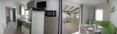 Mobile Home Privilège adapted to the people with reduced mobility (2 bedrooms) 32 m²