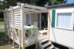 Huuraccommodatie(s) - Cottage Excellence+ (2 Kamers / 2 Badkamers) 33M² + Terras (- 4 Jaar) - Camping les Alouettes