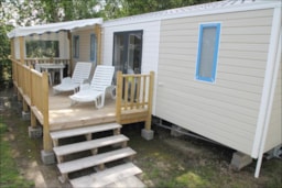 Huuraccommodatie(s) - Cottage Excellence+ (3 Kamers / 2 Badkamers) 40M² + Terras (- 4 Jaar) - Camping les Alouettes