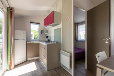 Mobile Home Privilège (2 bedrooms) 24-28m² + wooden terrace (new 2016 - 10 years)