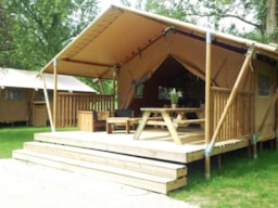 Location - Tente Lodge - Camping Le Rivage Civraisien 