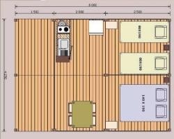 Ecolodge Sahari 2 Chambres(Sans Sanitaire )