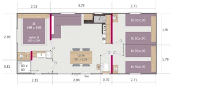 CALIFORNIA TRIO residential 3 bedrooms- TV — 7