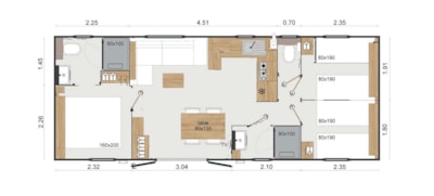 TRIO STANDING COTTAGE - TV- DISHWASHER - 2 BATHROOMS with PRIVATE SPA — 6