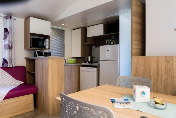 Mobil-Home Confort 4 Chambres Avec Terrasse En Bois Semi Couverte