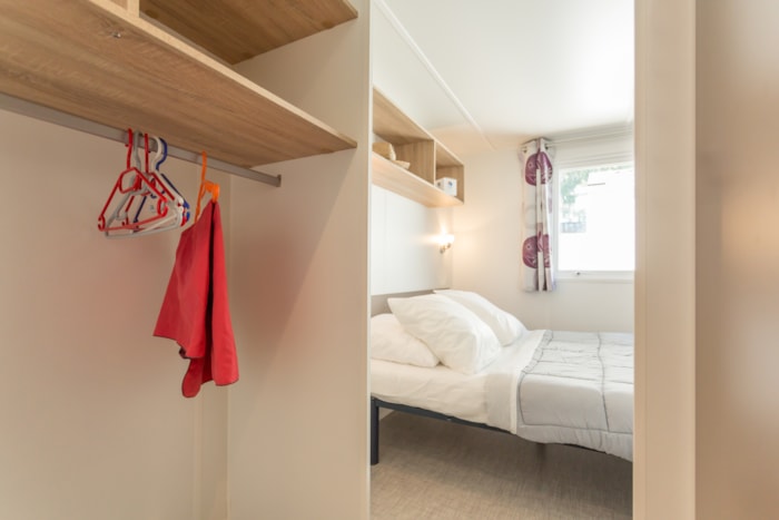 Mobil-Home Confort 2 Chambres Avec Terrasse En Bois Semi Couverte