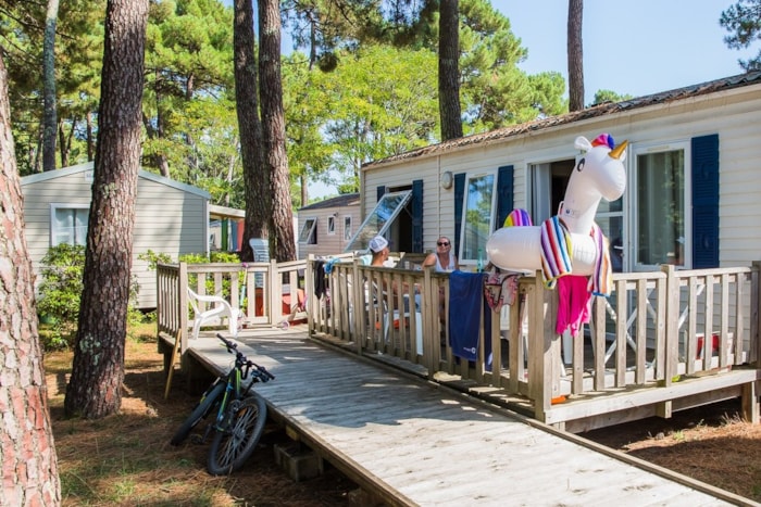 Mobil-Home Confort Pmr (Personne À Mobilité Réduite) 2 Chambres Avec Terrasse