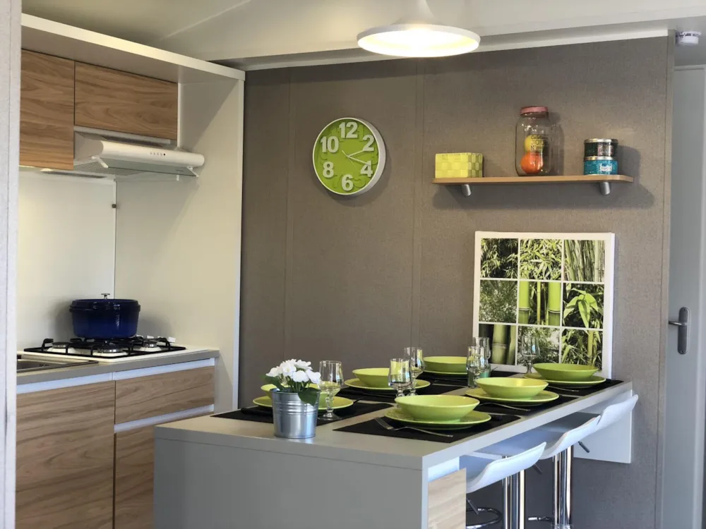 Location - Confort Plus 2Ch Tv Lv Wifi Terrasse Mini-Chalet Bois 2 Pers - Camping Le Mas des Sédariès