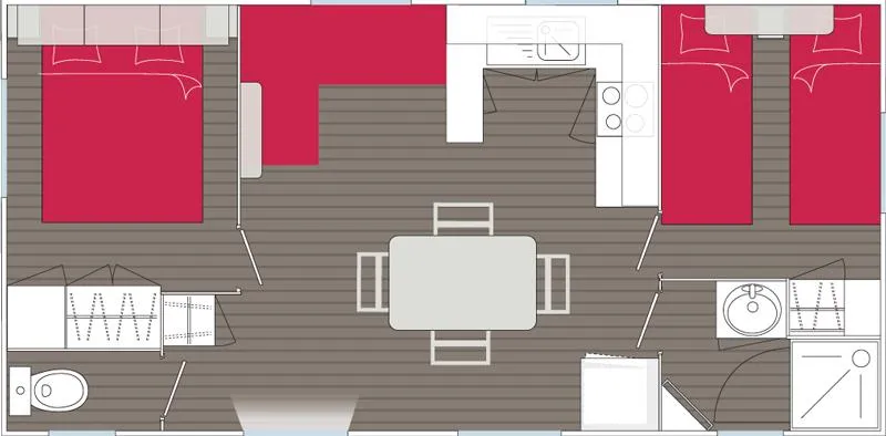 Mobil Home 2 Ch Détente Louisiane
