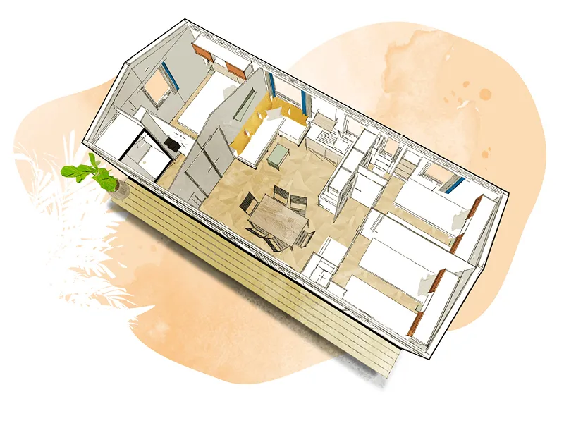 Cottage Privilege 3 Chambres - Terrasse Semi Couverte (Photos Non Contractuelles)