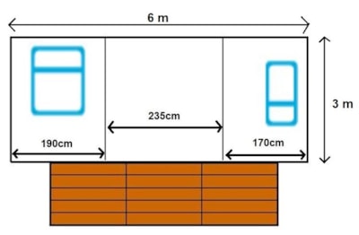 Mobil-home Confort - 2 bedrooms (without bathroom) - 1 couple and 2 children under 40 kgs — 9