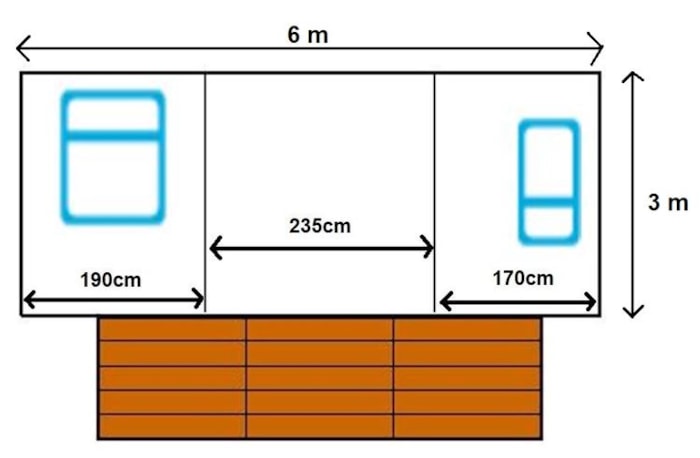 Mobil-Home 2 Chambres (Sans Sanitaires)