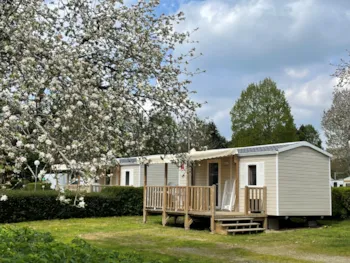 Mietunterkunft - Mobilheim  - 2 Zimmer (Ohne Sanitäranlagen) Mit Innen Schwimbad - Camping TY NENEZ