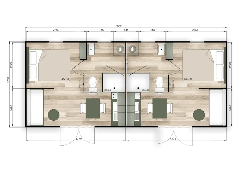 Studio Confort  2 Personnes