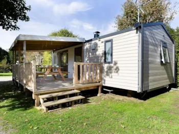 Location - Mobil Home Confort Plus - 2 Chambres - Terrasse Semi Couverte - Camping TY NENEZ