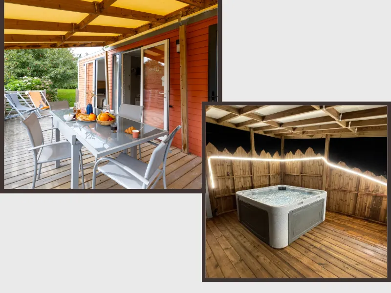 Cottage Premium Avec Spa Privé - Vue Nature - 2 Ch - 2 Sdb - Borne Recharge