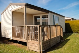 Alojamiento - Mobile Home Ophea 27 M² / 2 Bedr. -  Sunday To Sunday / Small Sea View - Camping LE VARLEN