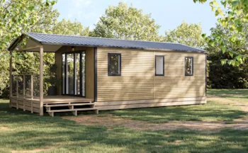 Mietunterkunft - Mobilheim Premium - 2 Schlafzimmer - Camping LE VARLEN
