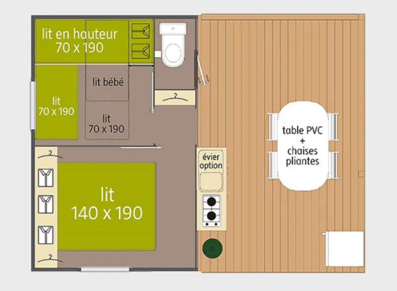 Mobil Home Tithome 2 Chambres 21M². Tarif À Partir De ...