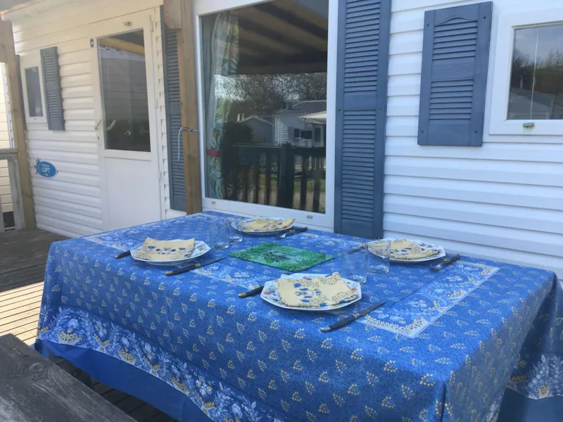 Mobil-Home 2 Chambres Confort 30 M2  Avec Terrasse 15M2 Semi Couverte