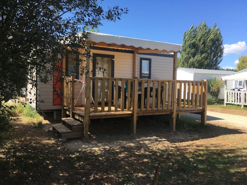 Mobil-Home 2 Chambres Compact 24 M2 Avec Terrasse Couverte 10 M2
