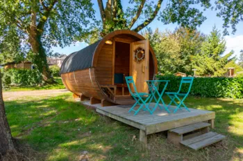 Mietunterkunft - Schlaffass Cocooning Room - Camping du Lac au Duc 