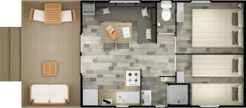 Mobilhome Panama Duo - Terrasse Intégrée