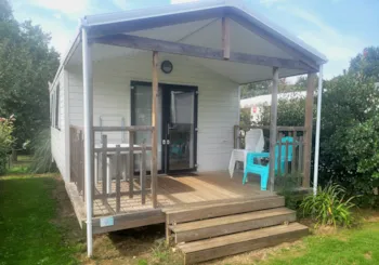 Mietunterkunft - Mobilheim Panama 2 Ch 23M2 - Terrasse - Camping des Cerisiers