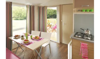 Mietunterkunft - Mobilheim Avocette - Meersicht - 25M² - 2 Zimmer - Camping de Bilouris