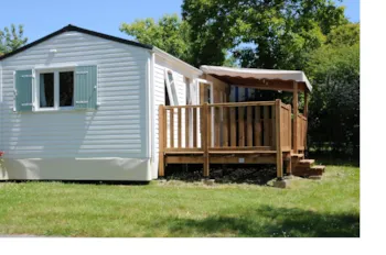 Mietunterkunft - Mobilheim Damgan Confort 21M² (2 Schlafzimmer - 4 Personen) + Überdachte Terrasse + Fernsehen - Flower Camping La Blanche Hermine