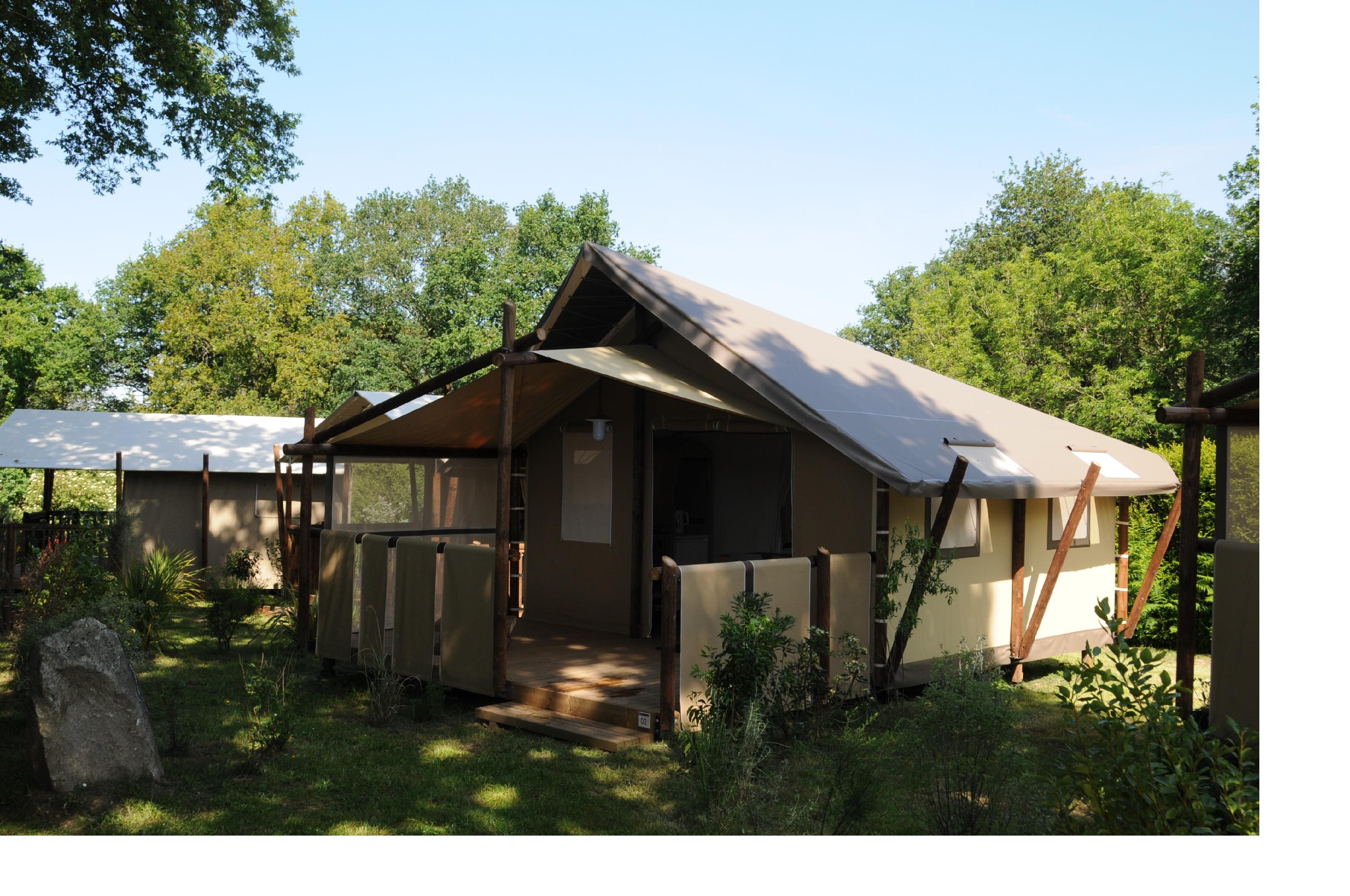 Lodge Belle-Ile CONFORT  21m² (zonder sanitair) (2 slaapkamers-5 personen) + Overdekt terras