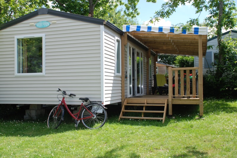 Stacaravan Paimpol CONFORT 28m² (2 slaapkamers) + Overdekt terras + TV