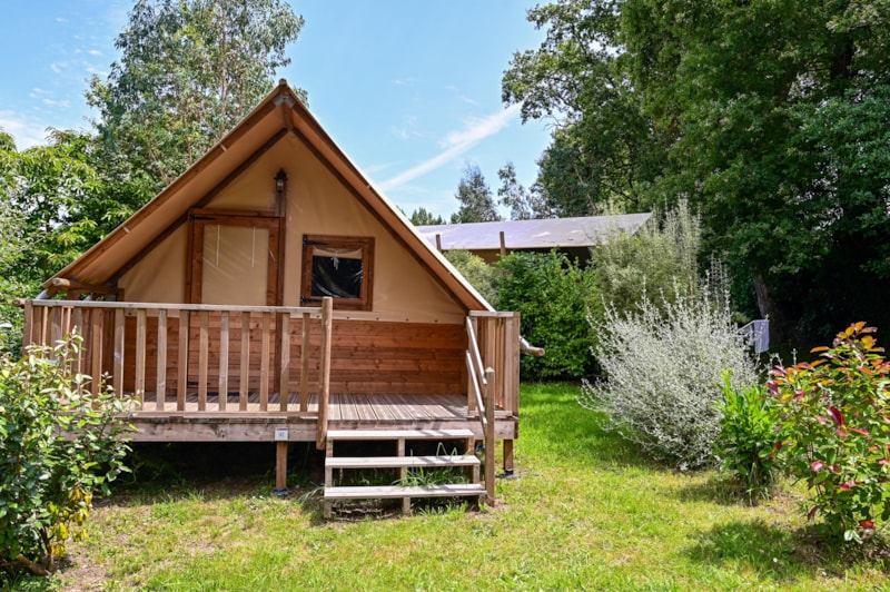 Lodge Breizh Koban CONFORT 19m² 2 slaapkamers zonder privé sanitair Half-schaduwrijk terras 10m²