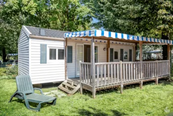 Mietunterkunft - Mobil-Home Berric Standard 27M² (2 Zimmer) + Überdachte Terrasse + Tv - Flower Camping La Blanche Hermine