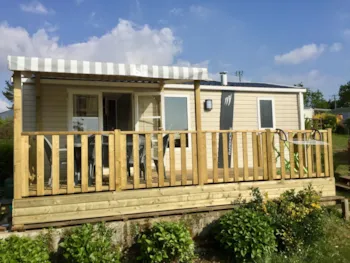 Mietunterkunft - Mobilheim Lodge 77+ 31M² - 2 Schlafzimmer - Meerblick - Camping Gouelet Ker