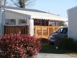 Location - Mobil-Home Parc N°04 - 3 Ch - 40M² Terrasse Intégrale - Grand Confort - Camping  LES GOELANDS