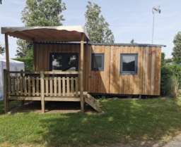 Alojamiento - Mobil-Home Bébrezh - 24,48M² Terraza Vista Al Mar - Camping  LES GOELANDS