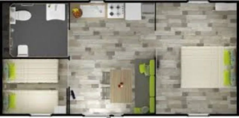 Mobil-Home Pmr – Adapté Pour Personnes À Mobilité Réduite 2 Chambres