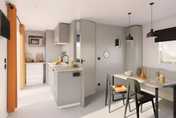 Mietunterkunft - Mobilheim Confort Plus 2 Zimmer - Camping Le Dolmen