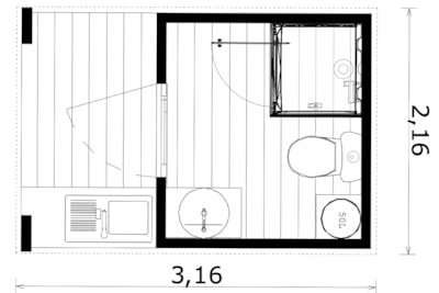 Premium pitch with individual toilet block — 5