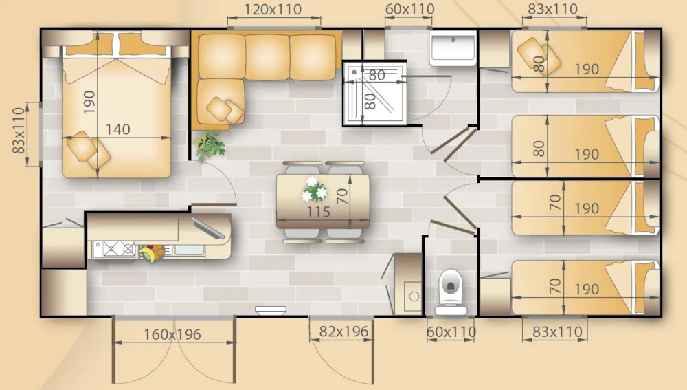 Mobile-Home Oregon 3 Bedrooms