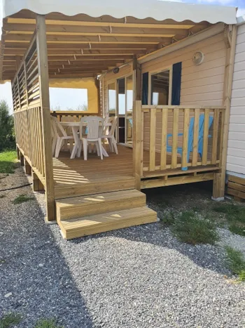 Mietunterkunft - Mobilheim Saphir Panoramique 2 Schlafzimmer - Camping PRESQU'ILE DE PENERF