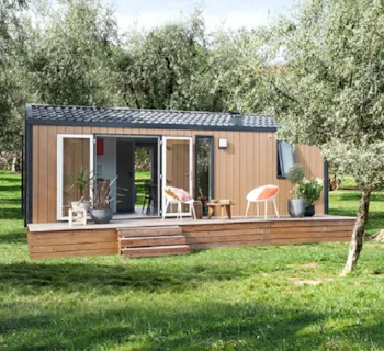 Mietunterkunft - Mobilheim Bahia Large 2 Schlafzimmer - Camping PRESQU'ILE DE PENERF