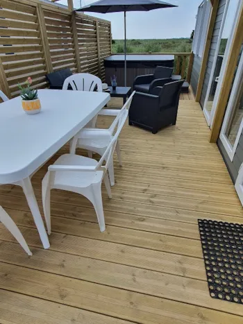 Mietunterkunft - Mobilheim Ohio 3 Schlafzimmer + Spa Ab 5 Nächten - Camping PRESQU'ILE DE PENERF
