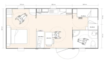 Casa Mobile Life Pmr Premium 34M² - 2 Camere + Terrazza Coperta