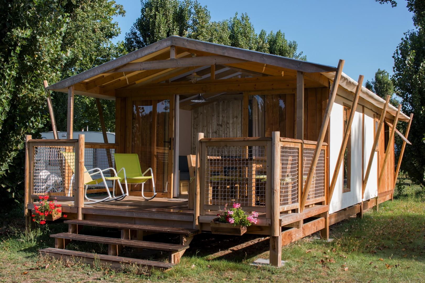 Accommodation - Lodge Premium 43M² 2 Bedrooms - Camping La Promenade