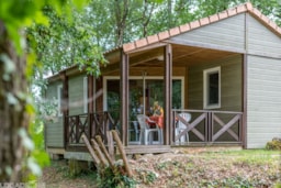 Mietunterkunft - Hütte - Camping Les Chalets de Dordogne